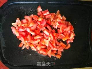 番茄炒饭的做法步骤:2