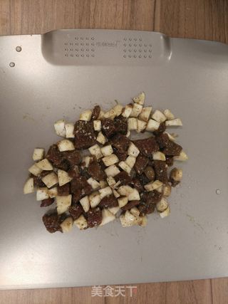 黑椒杏鲍菇牛肉粒的做法步骤:3