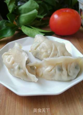 虾仁韭菜鸡蛋饺的做法步骤:6
