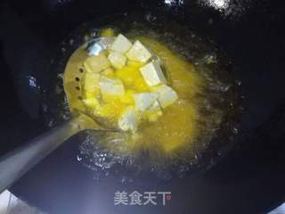 油豆腐扒菜心的做法步骤:4