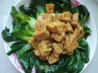 油豆腐扒菜心的做法步骤:18