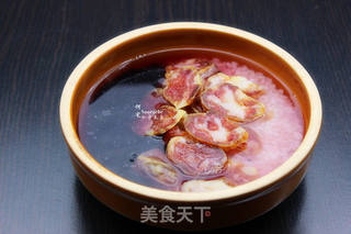 腊味黑白米蒸饭的做法步骤:5