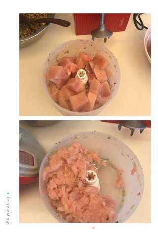 鸡肉芦笋水饺的做法步骤:5
