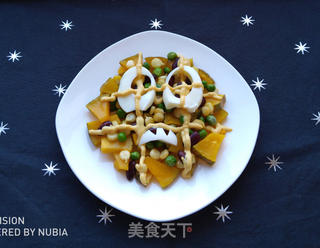 南瓜“鬼脸”沙拉——万圣节的热身早餐的做法步骤:10