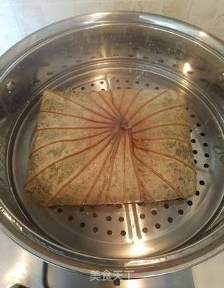 荷叶饭的做法步骤:10