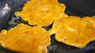 韩式鱿鱼泡菜饼的做法步骤:13