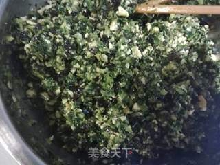 油菜木耳鸡蛋馅饼的做法步骤:15