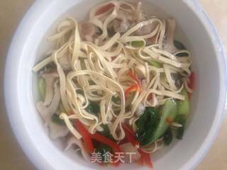 凉拌粉丝豆皮平菇的做法步骤:4