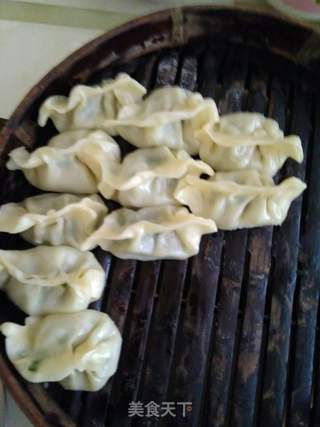 韭菜蒸饺的做法步骤:3
