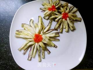 菊花茄子的做法步骤:7