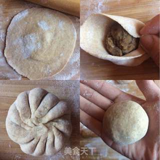 全麦眉豆豆沙包的做法步骤:4