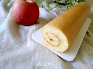 苹果酱蛋糕卷的做法步骤:17