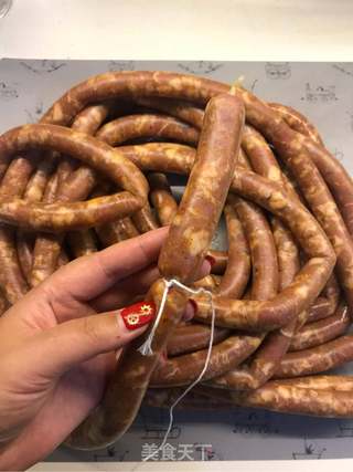 自制黑胡椒风味脆皮肠的做法步骤:21