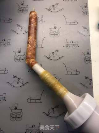 自制黑胡椒风味脆皮肠的做法步骤:18
