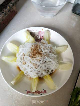 蒜蓉粉丝蒸娃娃菜的做法步骤:5