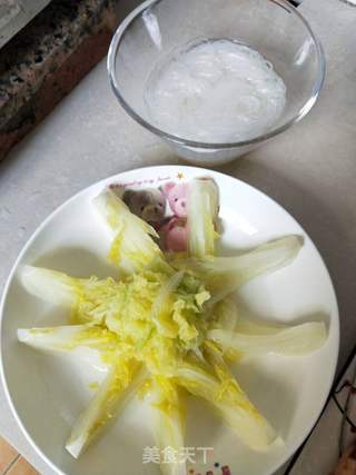 蒜蓉粉丝蒸娃娃菜的做法步骤:4