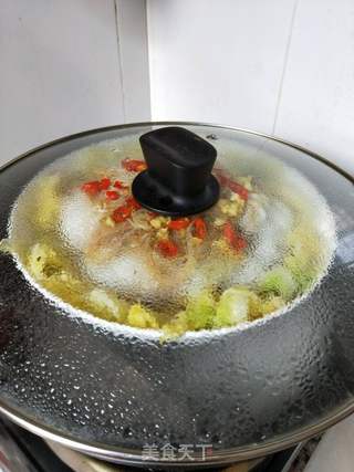 蒜蓉粉丝蒸娃娃菜的做法步骤:8