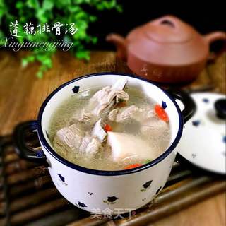 秋季润肺~莲藕排骨汤的做法步骤:9