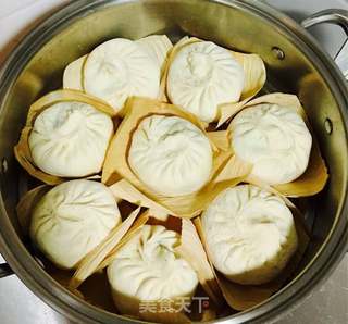 萝卜缨香菇猪肉包子的做法步骤:14