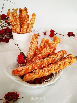 豆沙麻花棒的做法步骤:24
