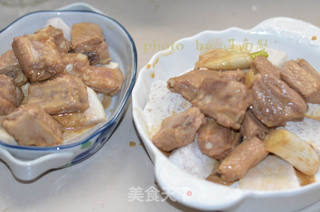香芋蒸排骨的做法步骤:9