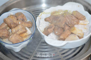 香芋蒸排骨的做法步骤:10