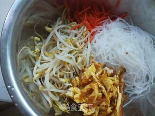 炝拌粉丝绿豆芽的做法步骤:9
