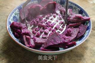 紫薯饼的做法步骤:3