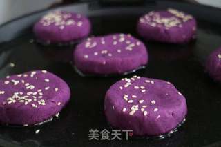 紫薯饼的做法步骤:7