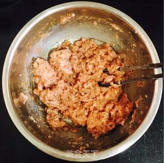 鸡肉白菜水饺的做法步骤:2