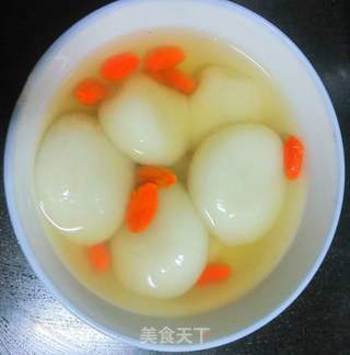 莲蓉枸杞汤圆的做法步骤:9