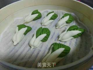 仿真白菜馒头-花样面食的做法步骤:7