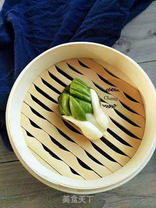 仿真白菜馒头-花样面食的做法步骤:10