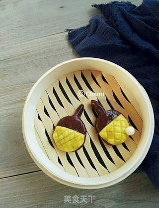 乒乓球拍馒头的做法步骤:8