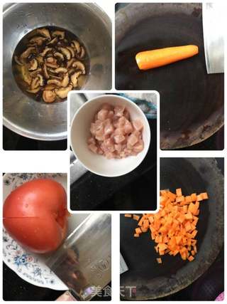 电饭煲番茄焖饭的做法步骤：1