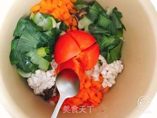 电饭煲番茄焖饭的做法步骤:3