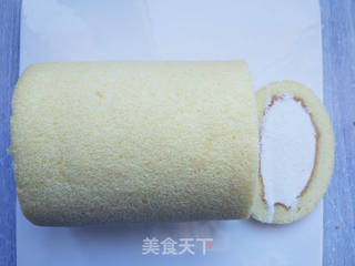 卡通海豹奶油蛋糕卷的做法步骤:18