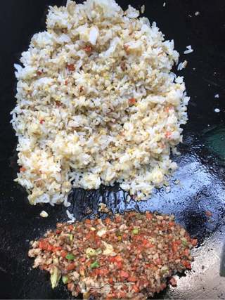 芽菜蔬菜炒饭的做法步骤：5