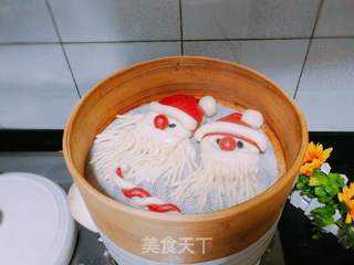 圣诞老人馒头的做法步骤:24