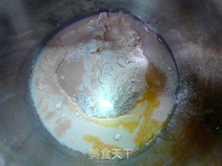 大理石纹花生酥糖小土司的做法步骤:2