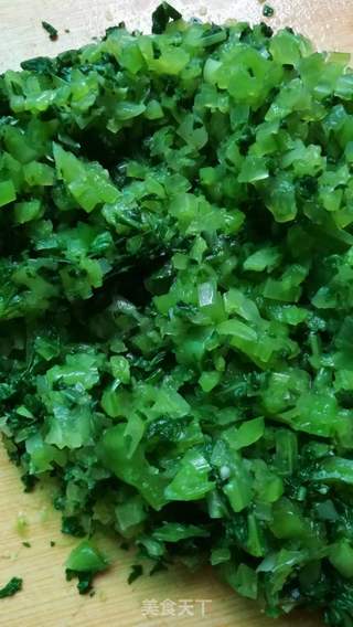 教你包芥菜虾米猪肉馄饨的做法步骤:3