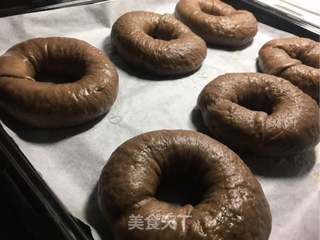 巧克力贝果的做法步骤:13