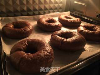 巧克力贝果的做法步骤:14