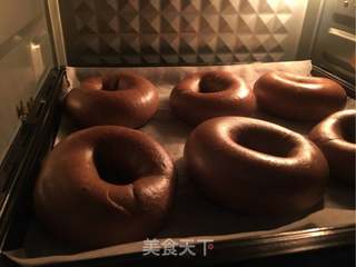 巧克力贝果的做法步骤:15
