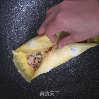 波点蛋包饭的做法步骤:14