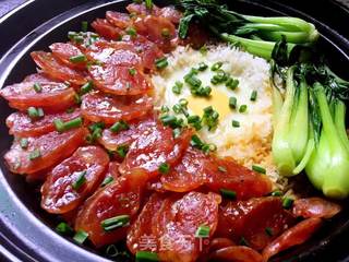 小青de美食----腊味煲仔饭的做法步骤:4