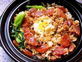 小青de美食----腊味煲仔饭的做法步骤:5