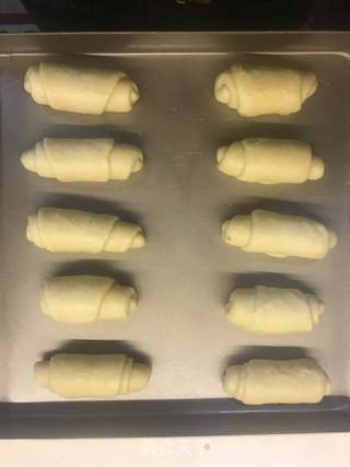 波兰种小牛角包早餐包的做法步骤:14