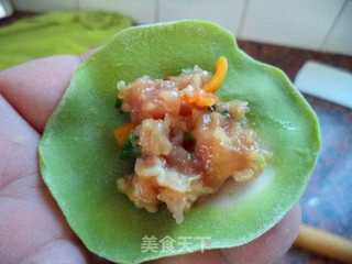 翡翠白菜饺子的做法步骤:11