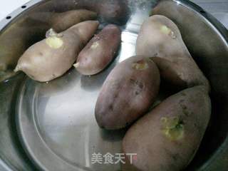 椰蓉红薯球的做法步骤：1